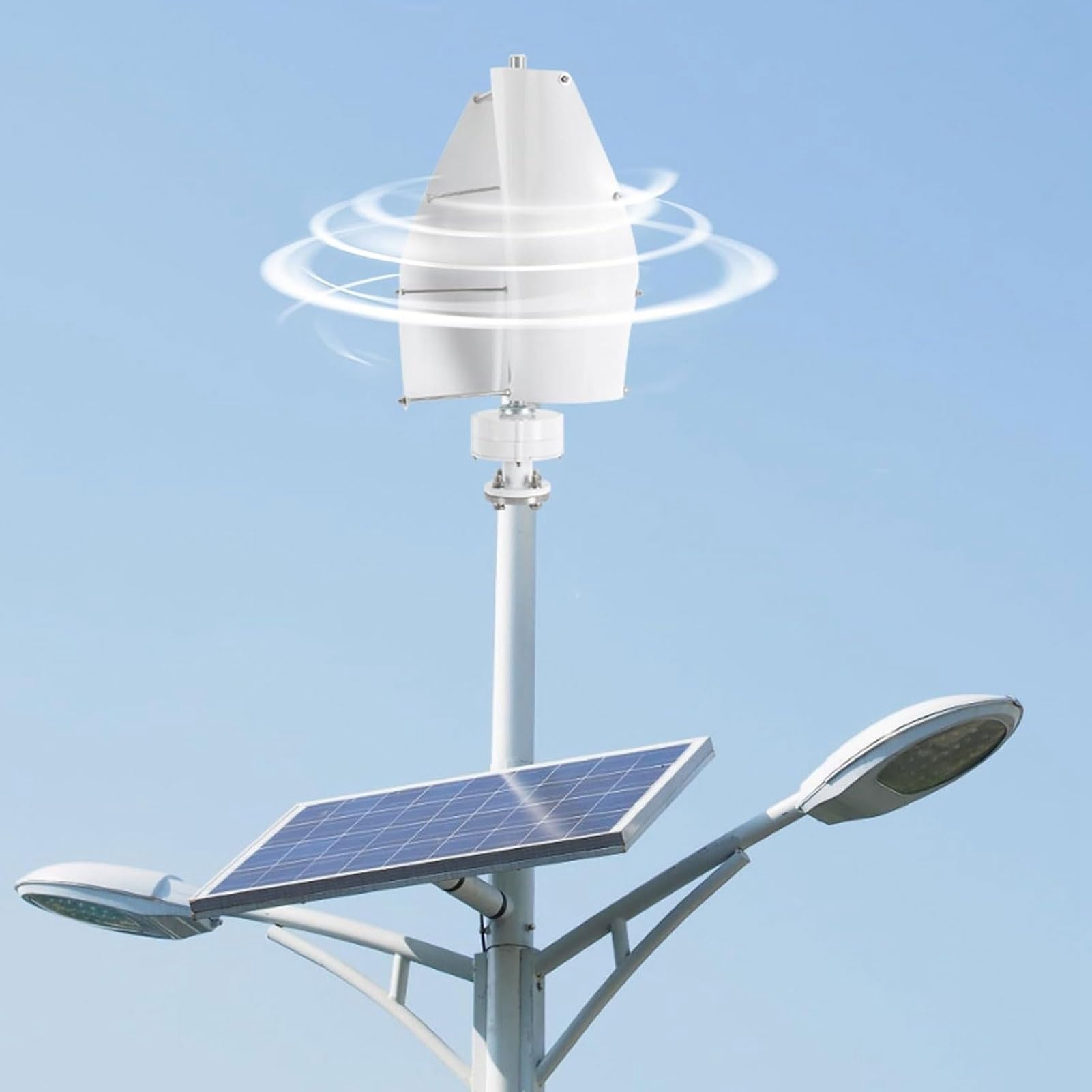 Generic 600-W-Windturbinengenerator, Vertikalachsen-Permanentmagnetgenerator-Kit mit Steuerung, Kernlose 2-Blatt-Windenergie, für Zuhause, Boote, Wohnmobile (12V)