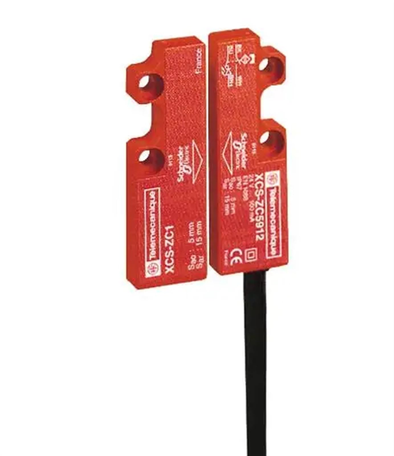 XCSDMC5902-1 interrupteur magnétique codé 1 NC + 1 NO décalé câble 2 mètres pour automatisme