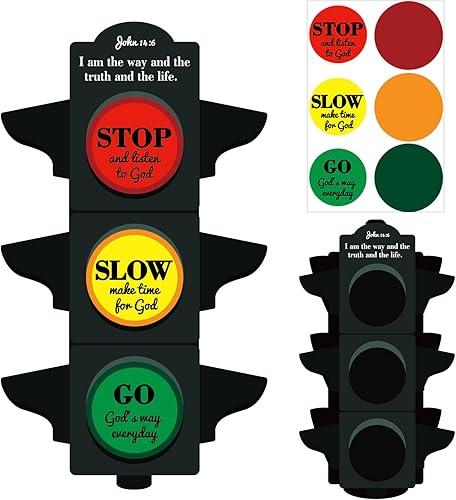 Eaasty 30 piezas de manualidades de escuela dominical para niños, Biblia cristiana, religiosa, inspiradora, semáforo, kit de manualidades para