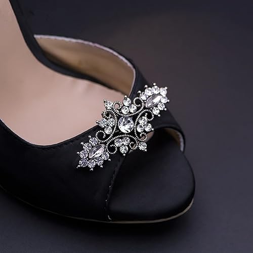 Miniatura 2 de Ruihfas 1 par de zapatos de moda para mujer, decoración extraíble de diamantes de imitación, accesorios para zapatos de tótem