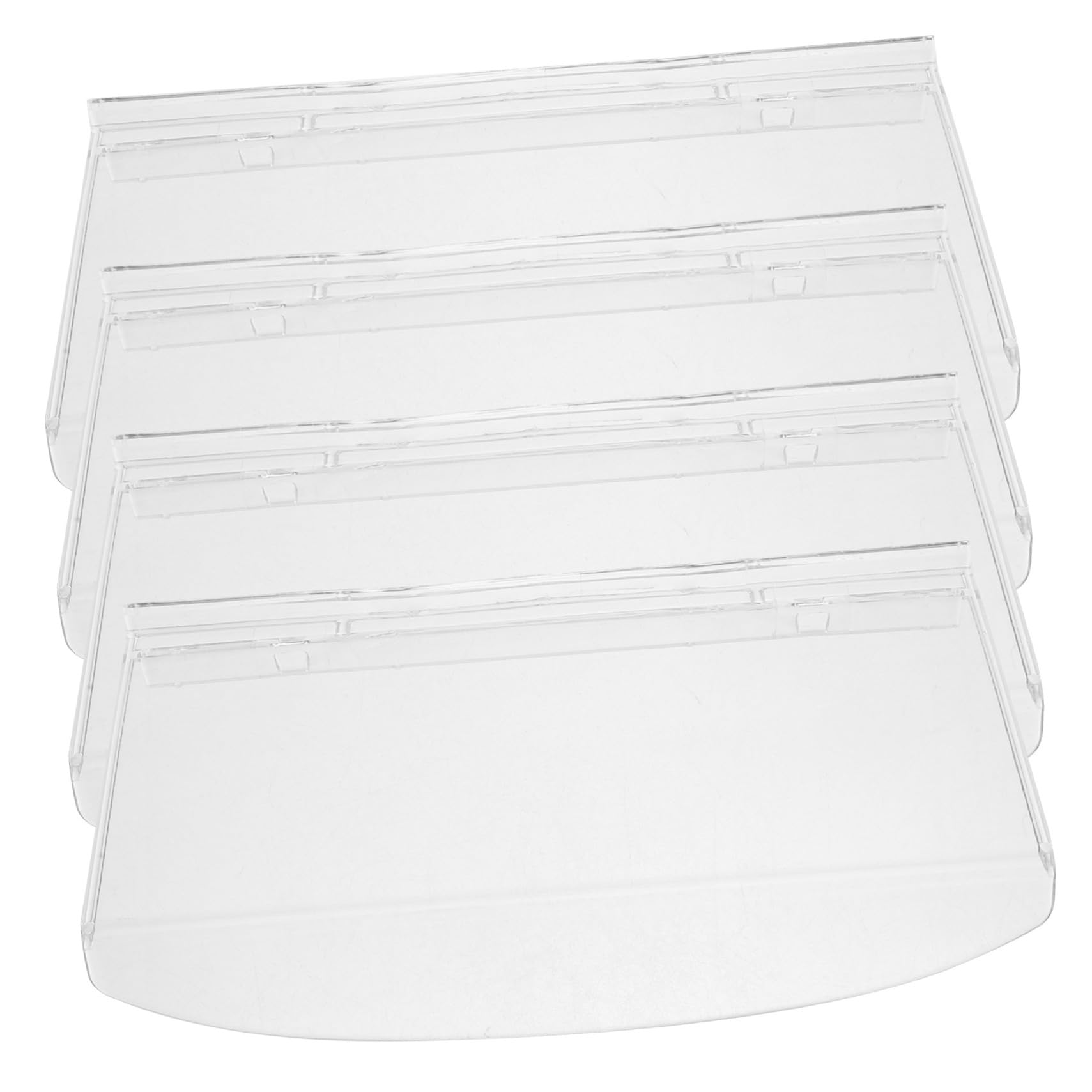 GRIRIW Shoe Shelves for Wall 4 Pack Floating Sneaker Display Wall Mount Shoe Rack Space-Saving Clear Plastic