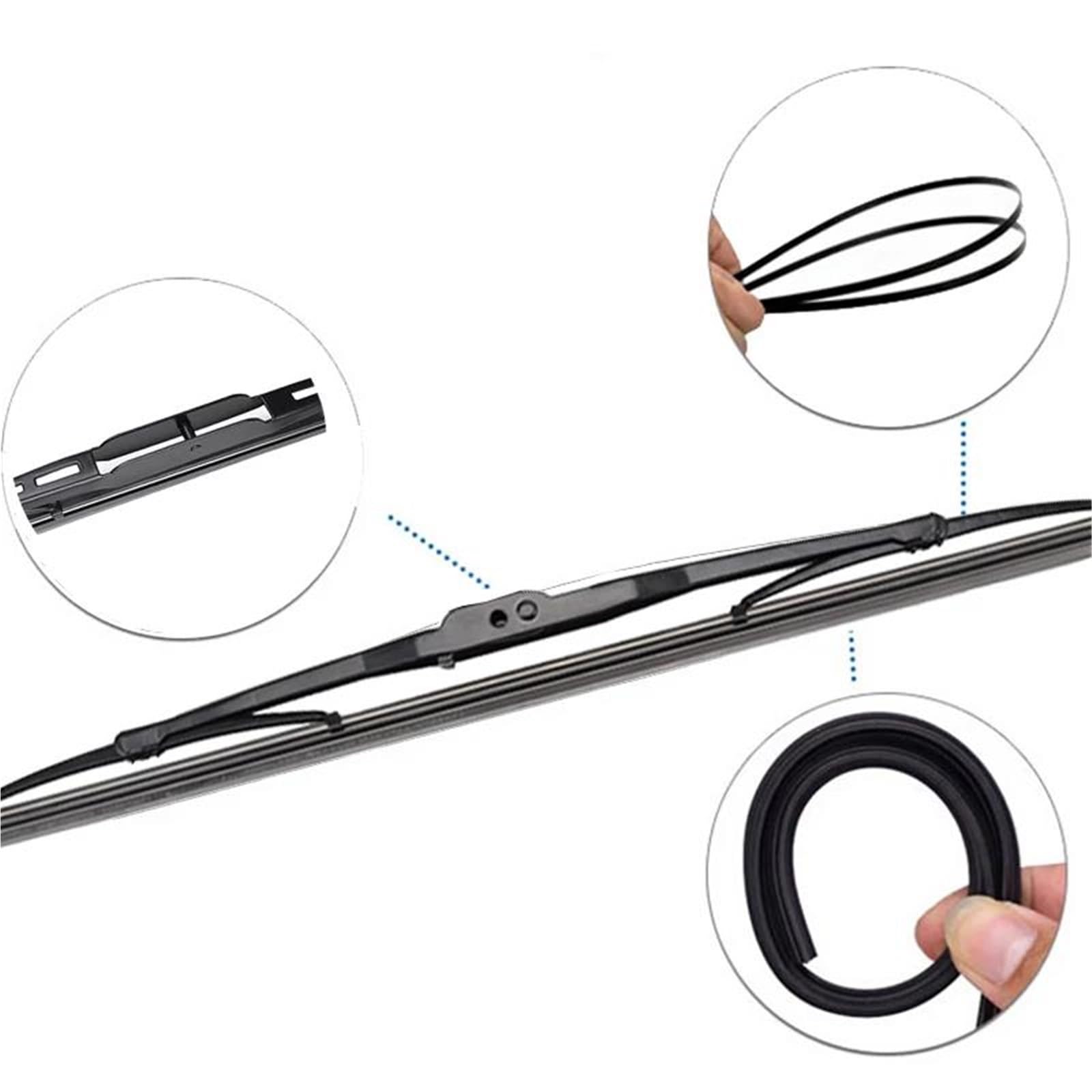 Kit Spazzole Tergicristallo Anteriori E Posteriori Per Parabrezza Finestrini Per Chevrolet Per Captiva 2006-2018 Tergicristallo