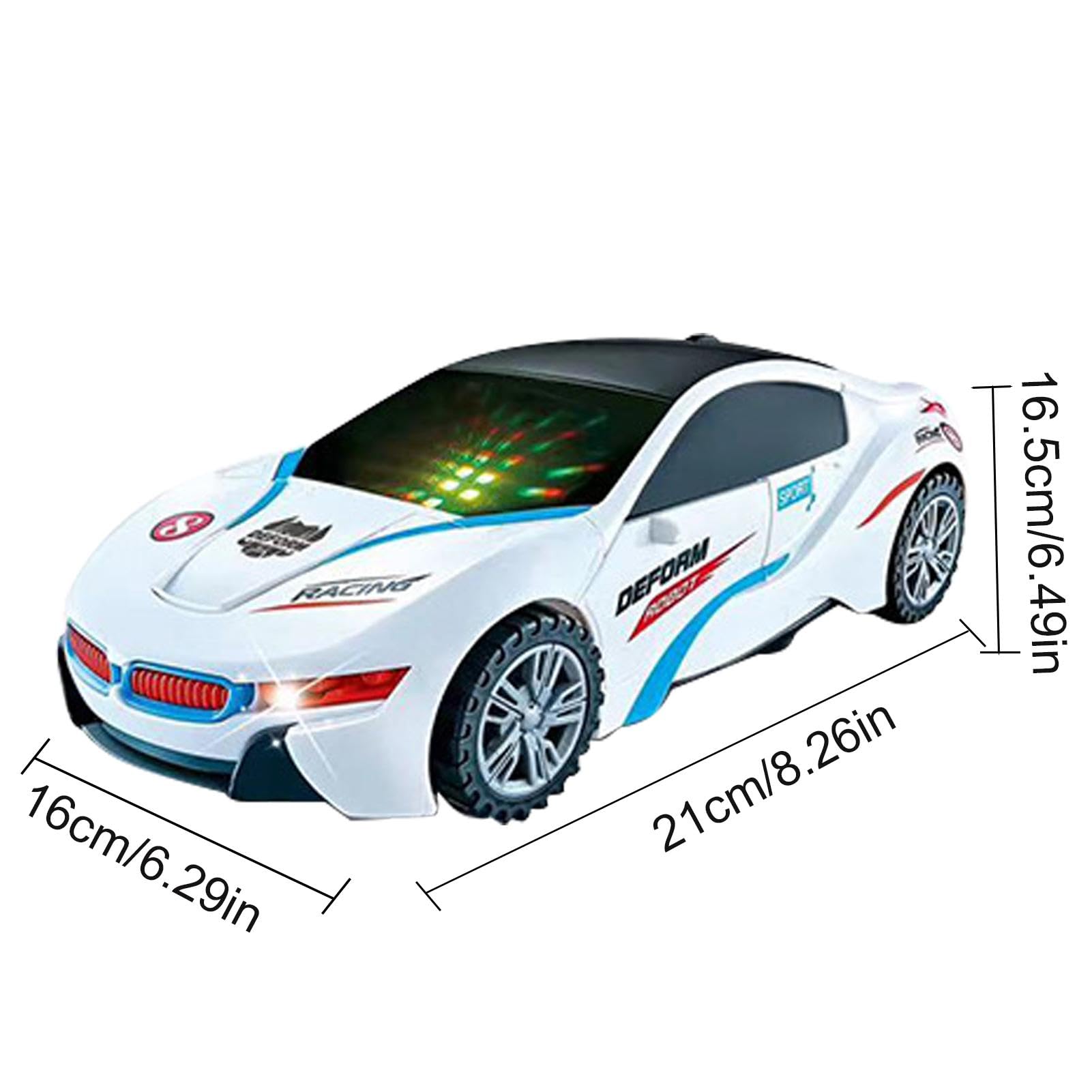 Vibbang Trasformazione Auto Robot Giocattolo Regalo, Giocattoli, Pegasus Volanti Robot Giocattolo, Giocattolo Robot Combinato per Deformazione di Collisione, per Regali per Bambini (C