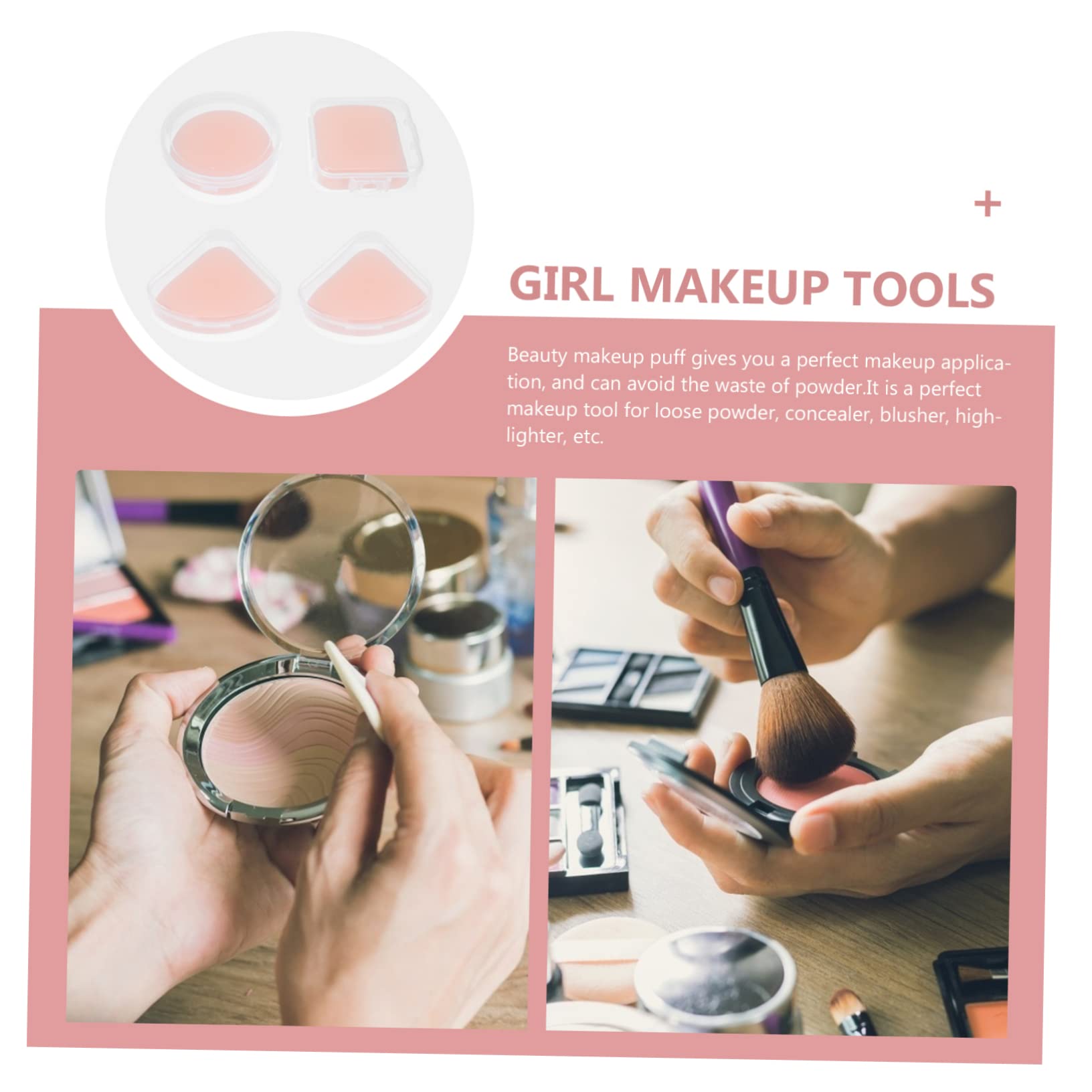 16 Pz Piumino Da Cipria Spugne Piumini Da Cipria Fatti in Casa Forniture Cosmetiche Accessori Per Il Trucco Soffi Morbidi Ragazza Poliuretano Idrofilo Così Morbido Crema Cosmetica