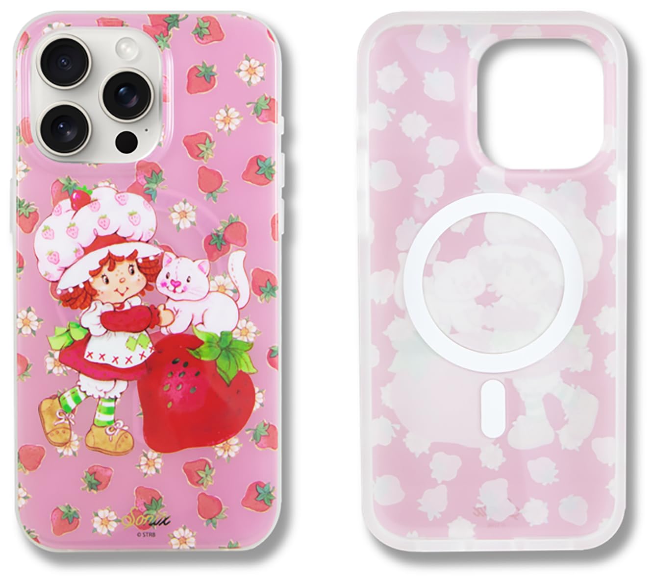 Sonix Phone Case for iPhone 15 Pro Max | Compatible with Magsafe | 10ft Drop Tested | Strawberry Shortcake Vintage