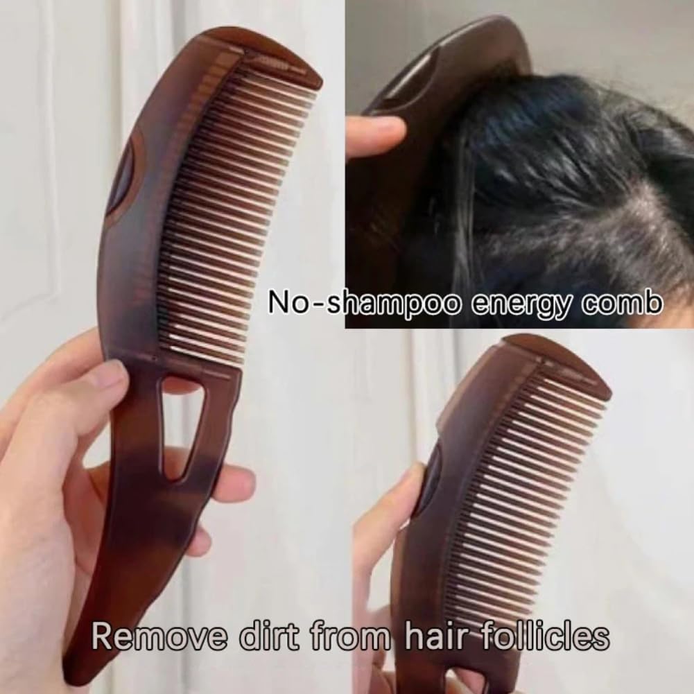 Orbica Dandruff Comb Massage Comb Scalp Brush for Dandruff Removal, Lice Removal, Hair Care - ABS Material, Unisex Adult, Multi Color (pack of 1) 3
