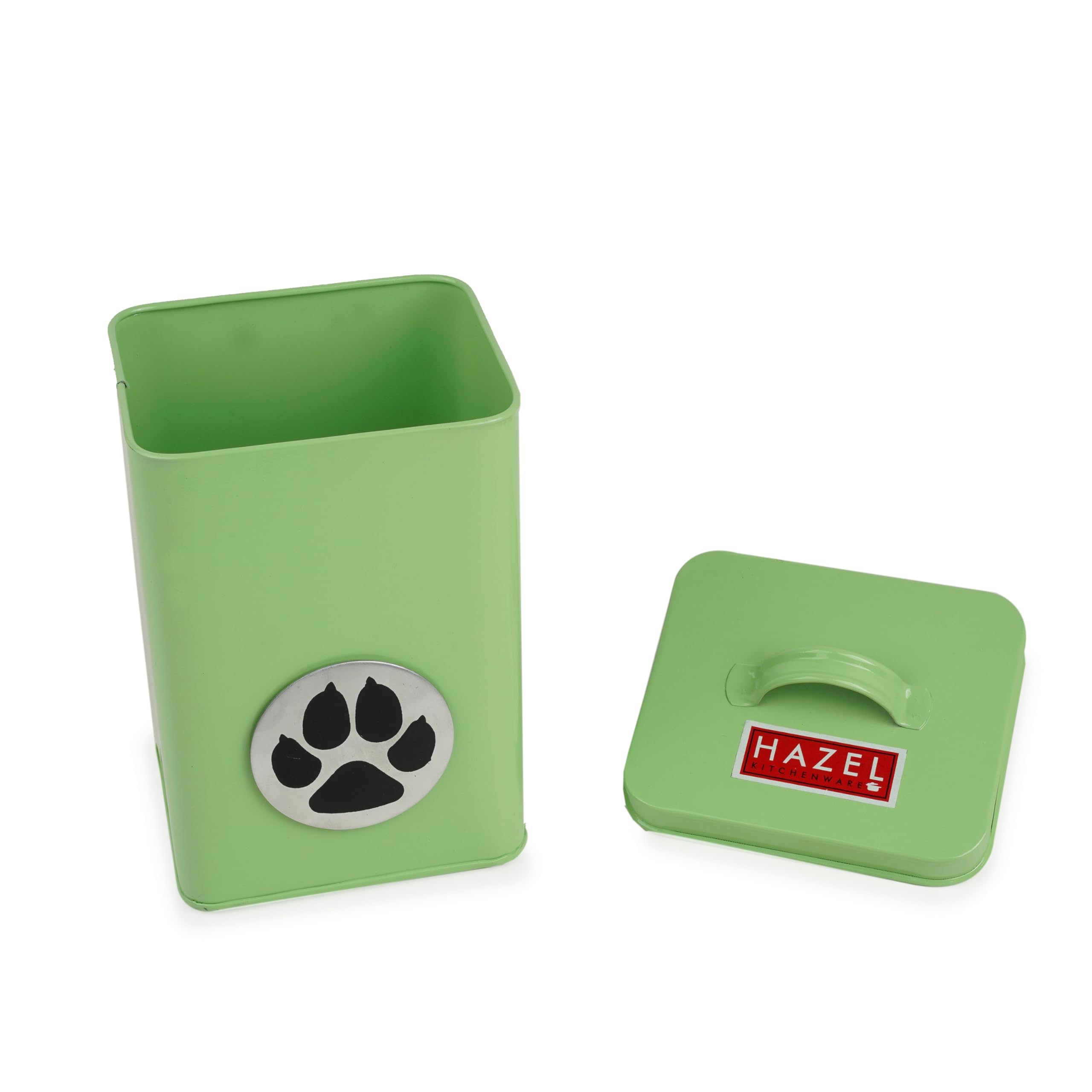 HAZEL Air Tight Containers for Cat Food | 3200 ml Pet Food Container with Lid (Green)