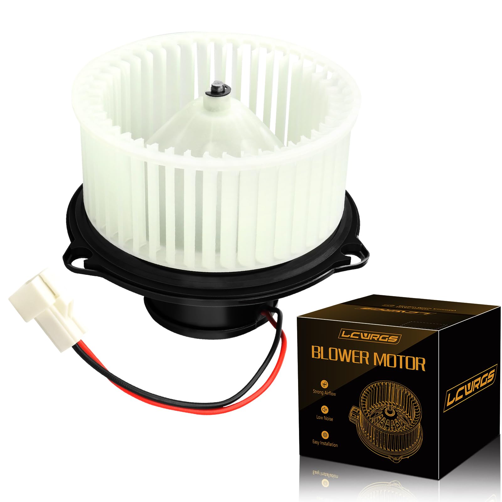 LCWRGS AC Blower Motor with Fan Fits for 1994 1995 1996 1997 1998 1999 2000 2001 2002 Dodge Ram 1500 2500 3500, 93-98 Jeep Grand Cherokee HVAC Heater Blower Motor Replaces# 700010, 2311510