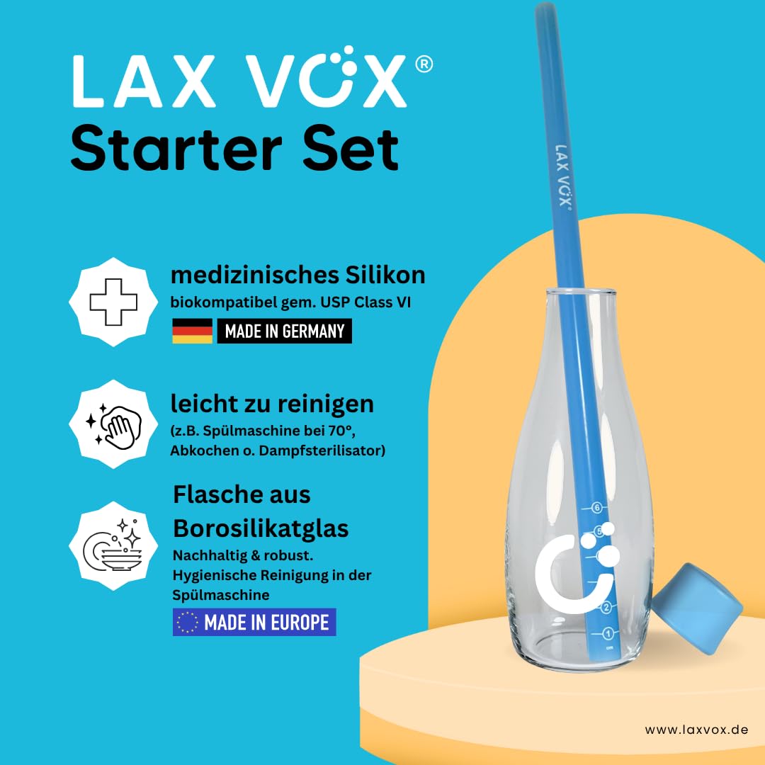 LAX VOX® Blue Starter Set Voice Training Kit with Silicone Hose