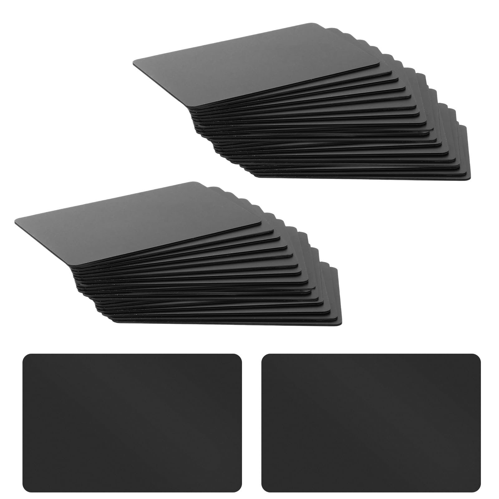 YKUKIZEE 100 PCS Black NFC Tag NTAG215 PVC Cards Printable Blank Rewritable