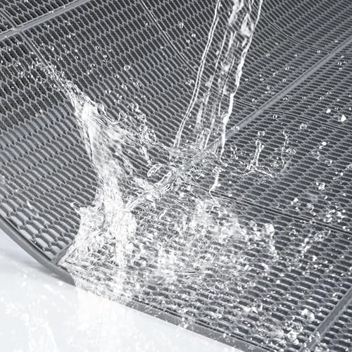 Tapis de sol antiderapant MYOYAY avec drainage d'eau en PVC - 7
