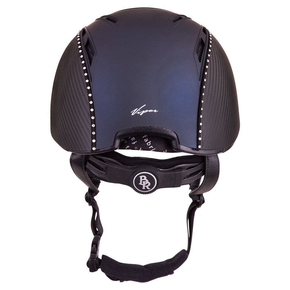 BR Viper Patron Carbon Swarovski VG1 - Casco de equitación con ventilación (57-61)
