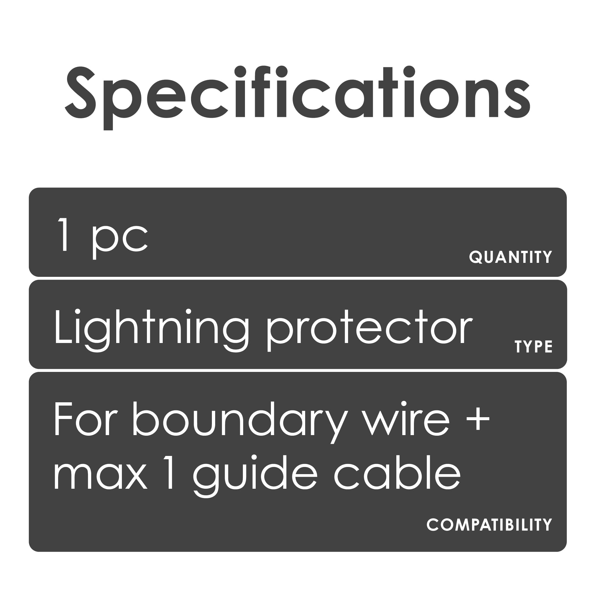 Protector contra rayos para cable de señal de robot cortacésped