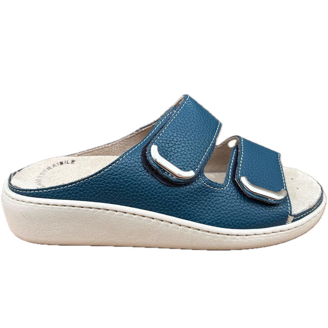 ciabatte DONNA a strappo ecopelle comfort PREST1GE Nuvola plantare memory estraibile anche plantari propri