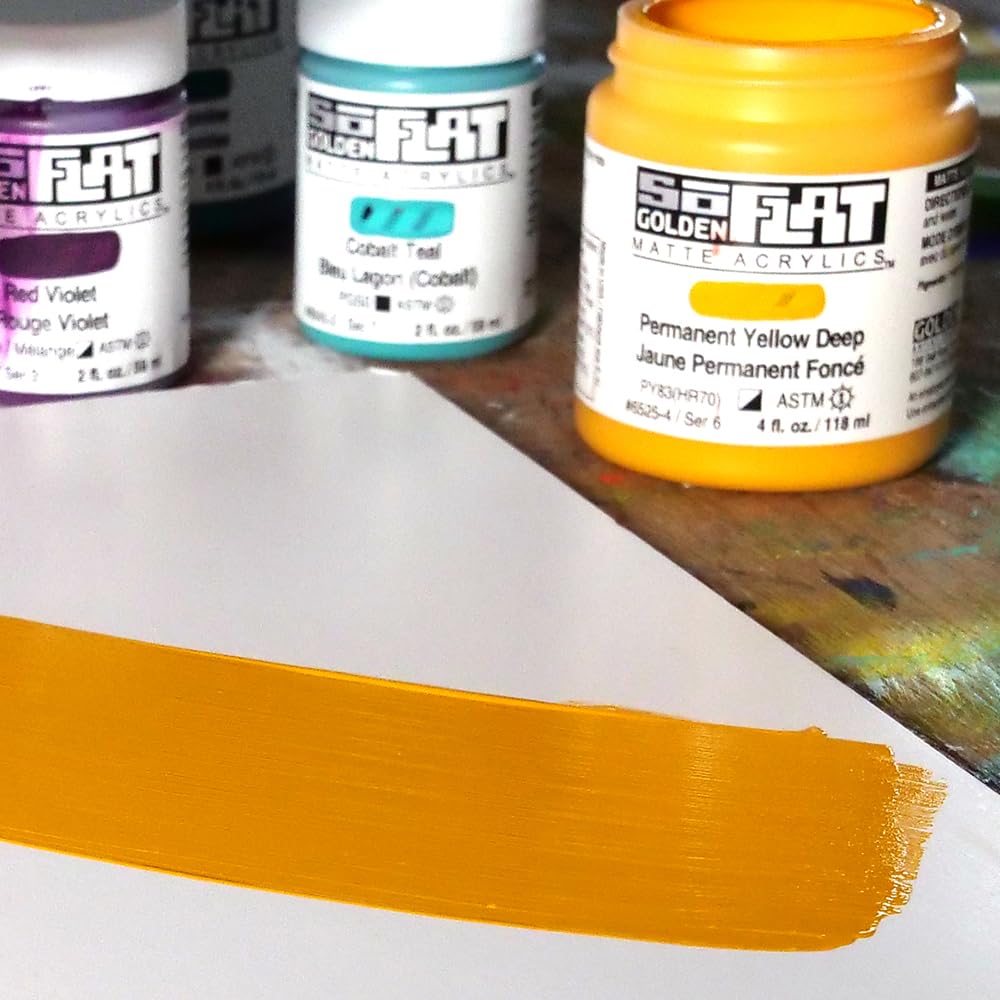 SoFlat Matte Acrylic Color - Yellow Oxide | Golden Artist Colors