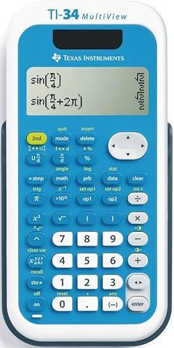 Texas Instruments TI-34MultiView Calculadora Científica Básica Maestro Kit TI-34 Multiview