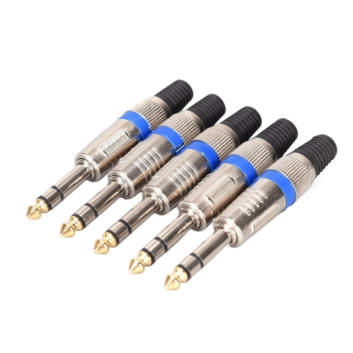 Adattatore audio maschio da 6,35 mm a RCA femmina, per microfono amplificatore, confezione da 5, perfetto per connessioni audio fai da te