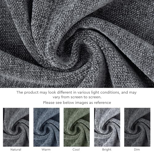 Image of Encasa XO Dining Table Runner for 4 to 6 Seater | 32x91 cm | Grey | Chenille Fabric | Machine Washable