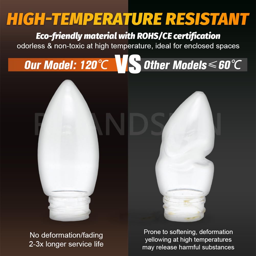 Ruiandsion Bombilla B22 formato C45 de 4W, esferas luminosas de baja tensión 24V Blanco Cálido, repuesto para iluminación naval, paquete de 10 unidades