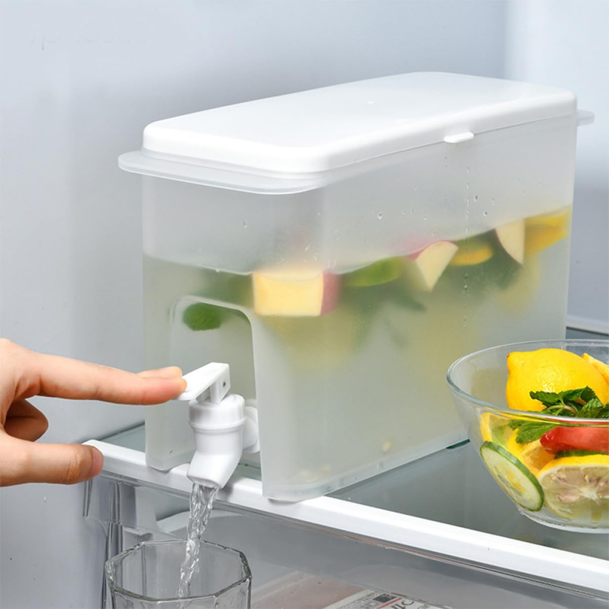Contenitore per Detersivo Liquido 3, 5 l Valvola da Banco Bianco