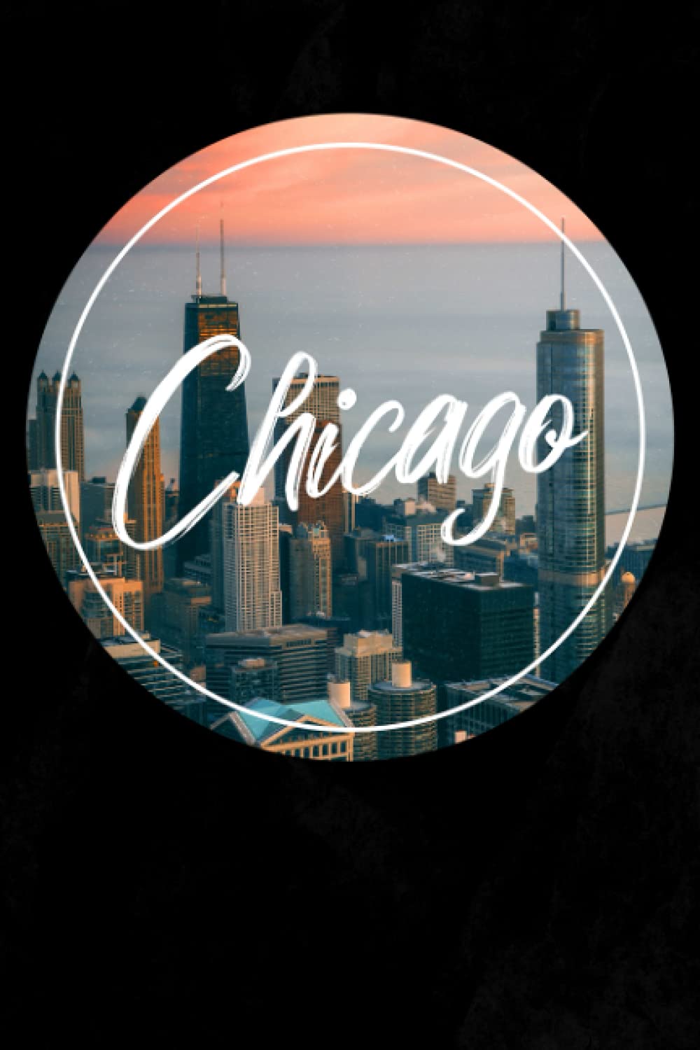 Chicago Notebook: 6x9 Blank Lined 120 Page Chicago Skyline Notepad