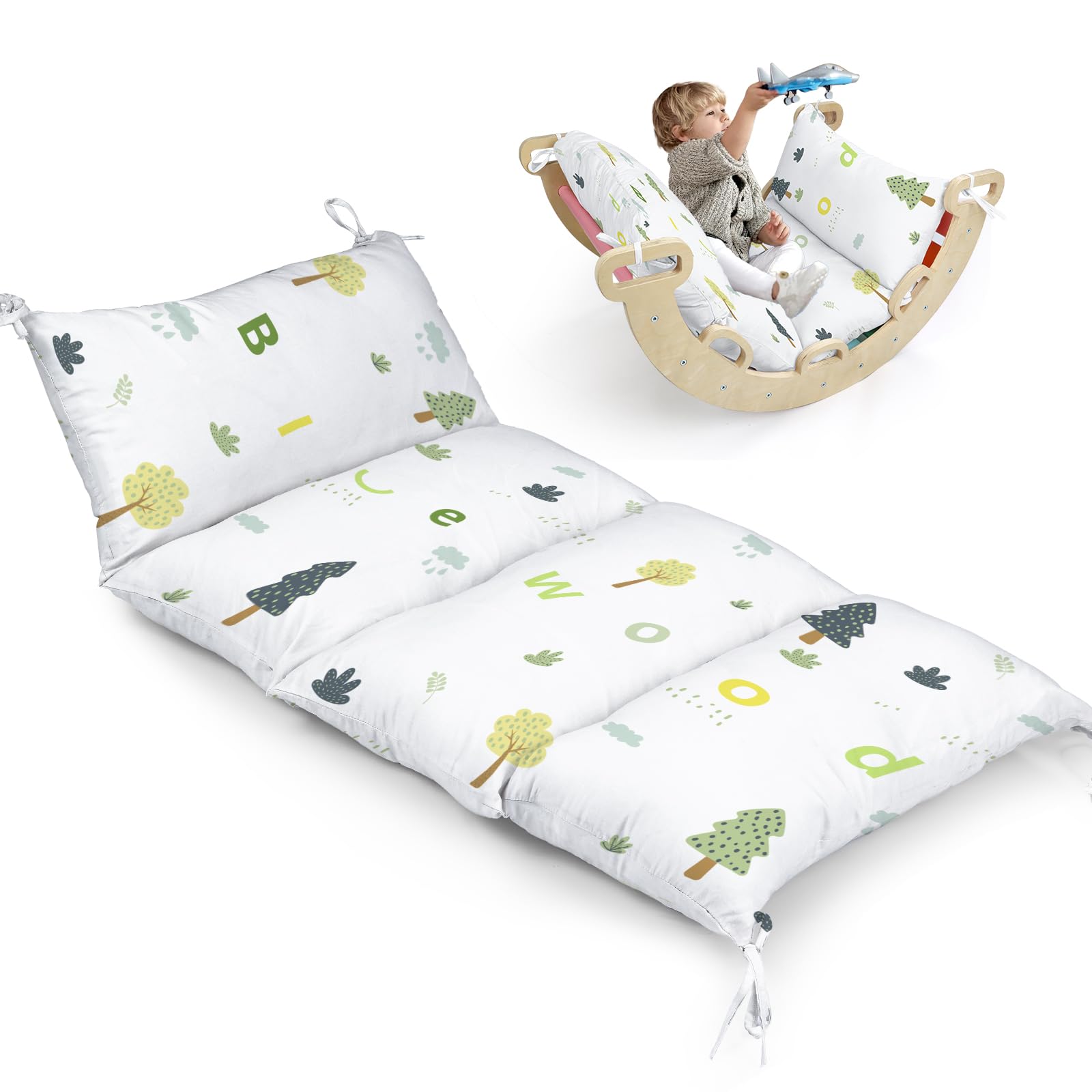 BlueWood Climbing Arch Cushion, Pikler Cushion for Kids, Forest