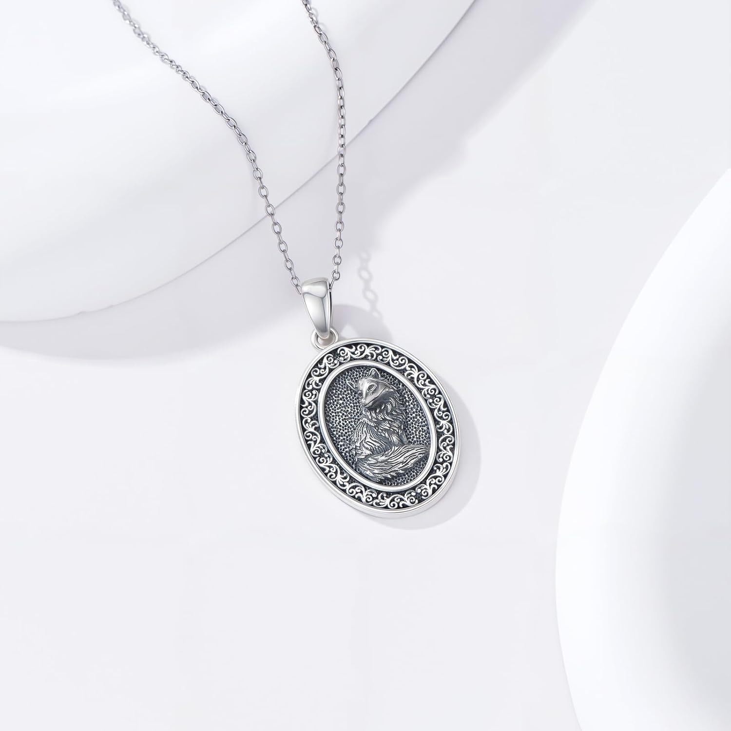 PELOVNY Mouse/Penguin/Fox Necklace for Women 925 Sterling Silver Animal Pendant Necklace Birthday Christmas Jewelry Gifts for Mom Daughter Wife Sister - Image 3