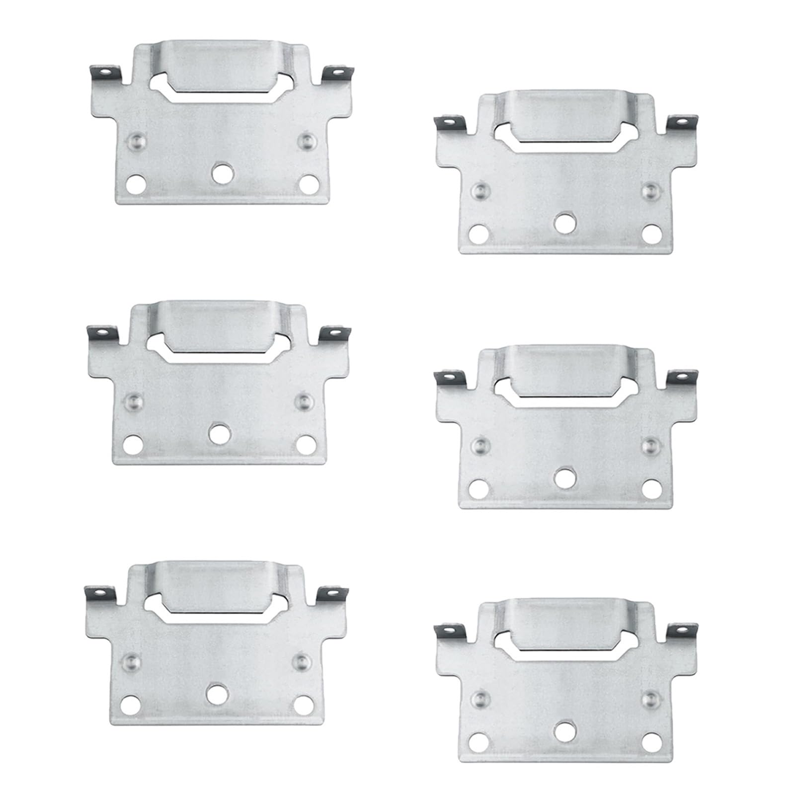 Bed Frame Support Brackets 6 Pack, Compatible with IKEA SKORVA 116791 Mounting Plate, Centre Middle Bar Brackets for HEMNES, BRIMNES & MALM Bed Frames, Mounting Plate Bed Fitting