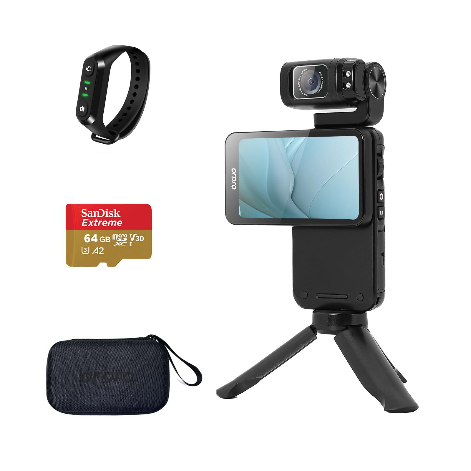 美品✨　Ordro M3 ハンディ型5Kビデオカメラ 手ぶれ補正機能付き Amazon | Ordro M3 Vlog カメラ ハンディ型 5K ビデオカメラ