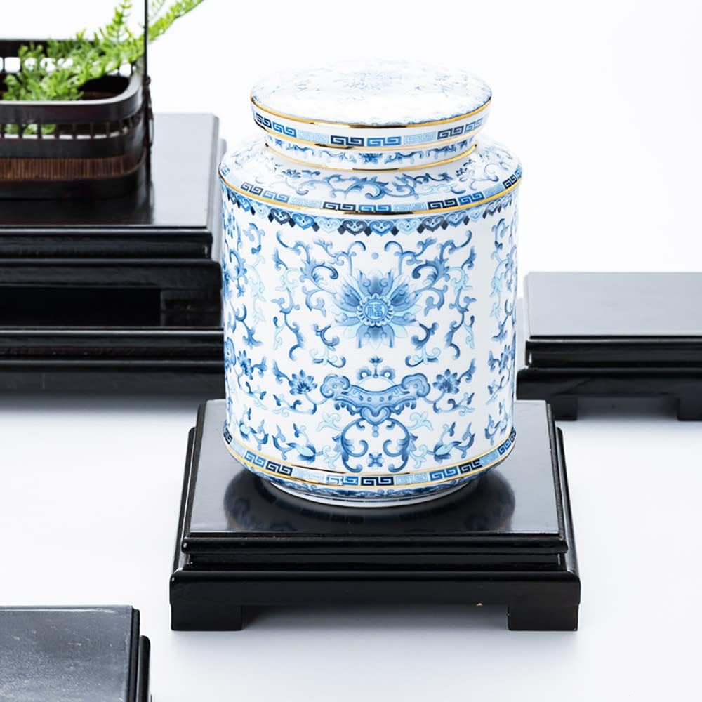 GOLDY&WENDY Chinese Wooden Display Stand Square Solid Wood Vase Fish Tank Teapot Buddha Statue Base Home Decoration Pedestal