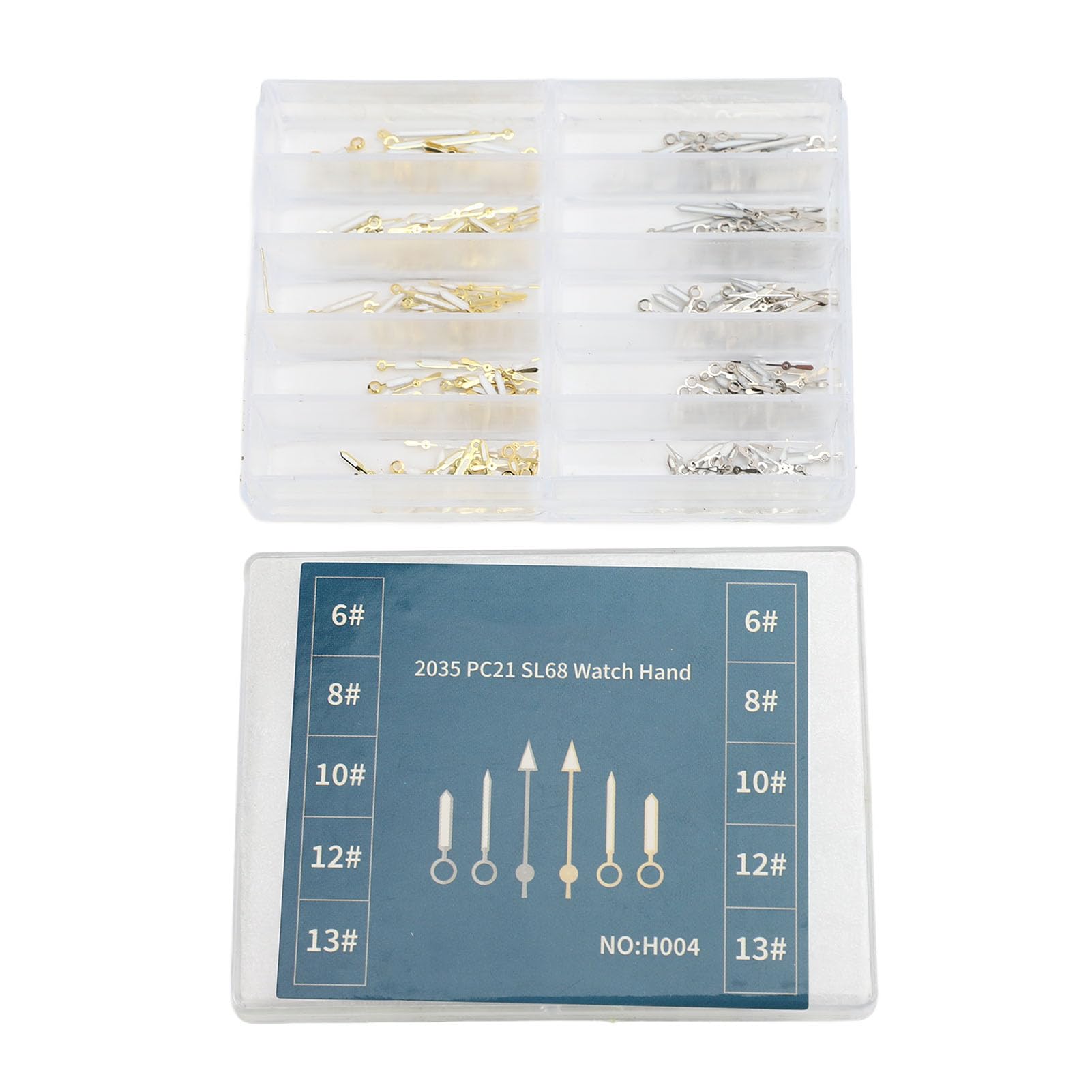 Lancette per orologi in metallo di altissima qualità di ricambio per orologi al quarzo per PC21 SL68 ore di lancetta dei secondi (oro brillante)