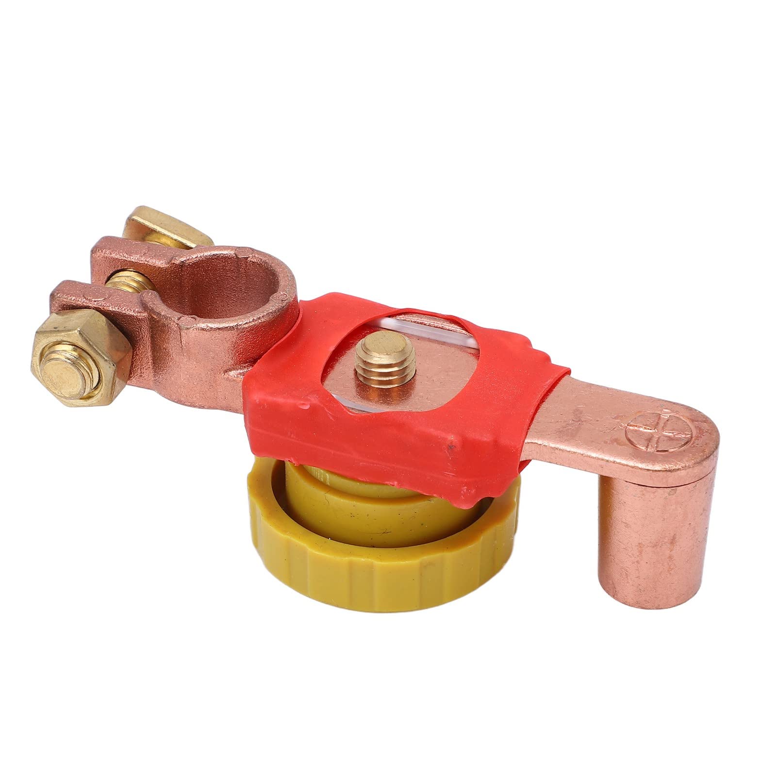 Battery Disconnect Switch - Negative Terminal Cut Off For 6V 12V 24V Cars, RVs, ATVs (ABS & Brass)