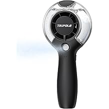 Ventilador TriPole Misting Ventilador Port&aacute;til de Mano con Niebla, 4000mAh Ventiladores Personal Mister Recargables con Tanque de Agua de 40ml, Mini Ventiladores de Rociado de Agua de Flujo de Aire de Alta Velocidad para Viaje al Aire Libre Travel Park Beach Camping