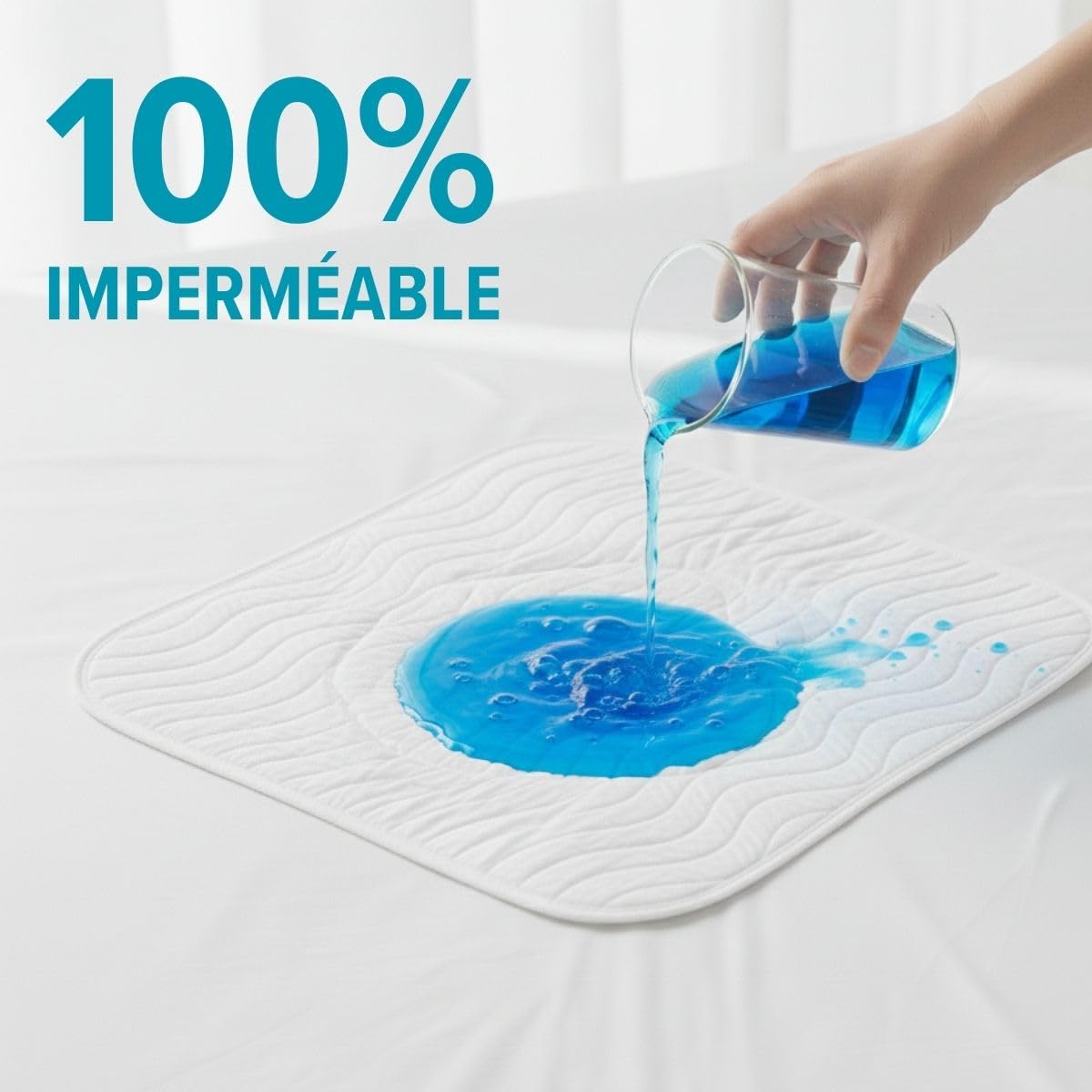 Dreamway Lot de 2 Alèses Imperméables 50 x 70 cm | Protège Matelas Absorbant