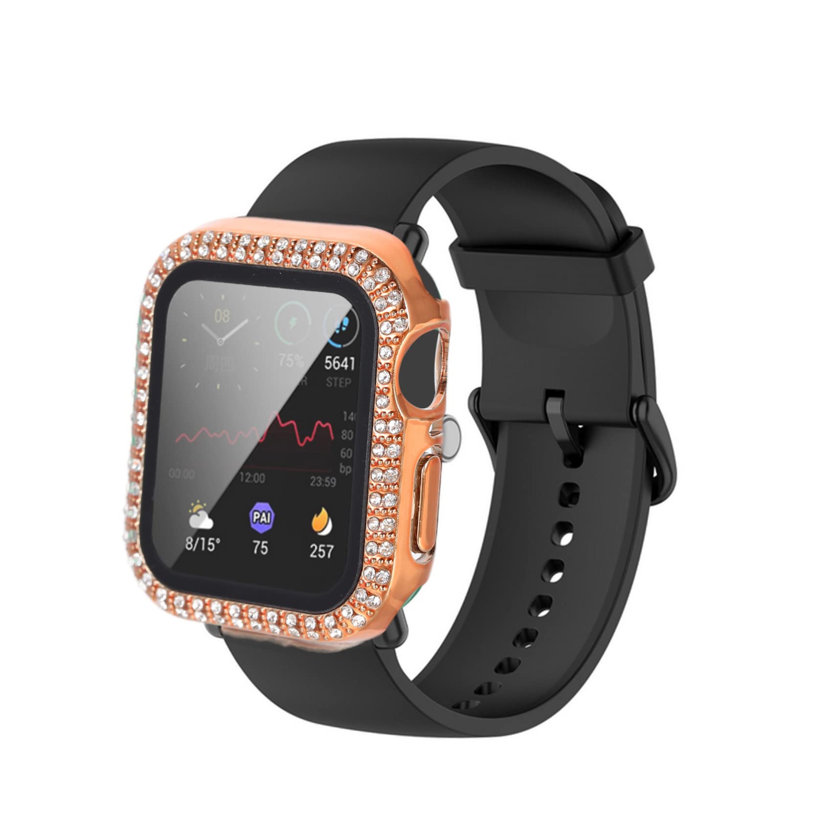 DOITOOL Lot De 4 Coques De pour Montre Connectée Compatibles avec Les Montres À Paillettes Résistantes Aux Rayures Matériau Robuste 5 Pièces X 4