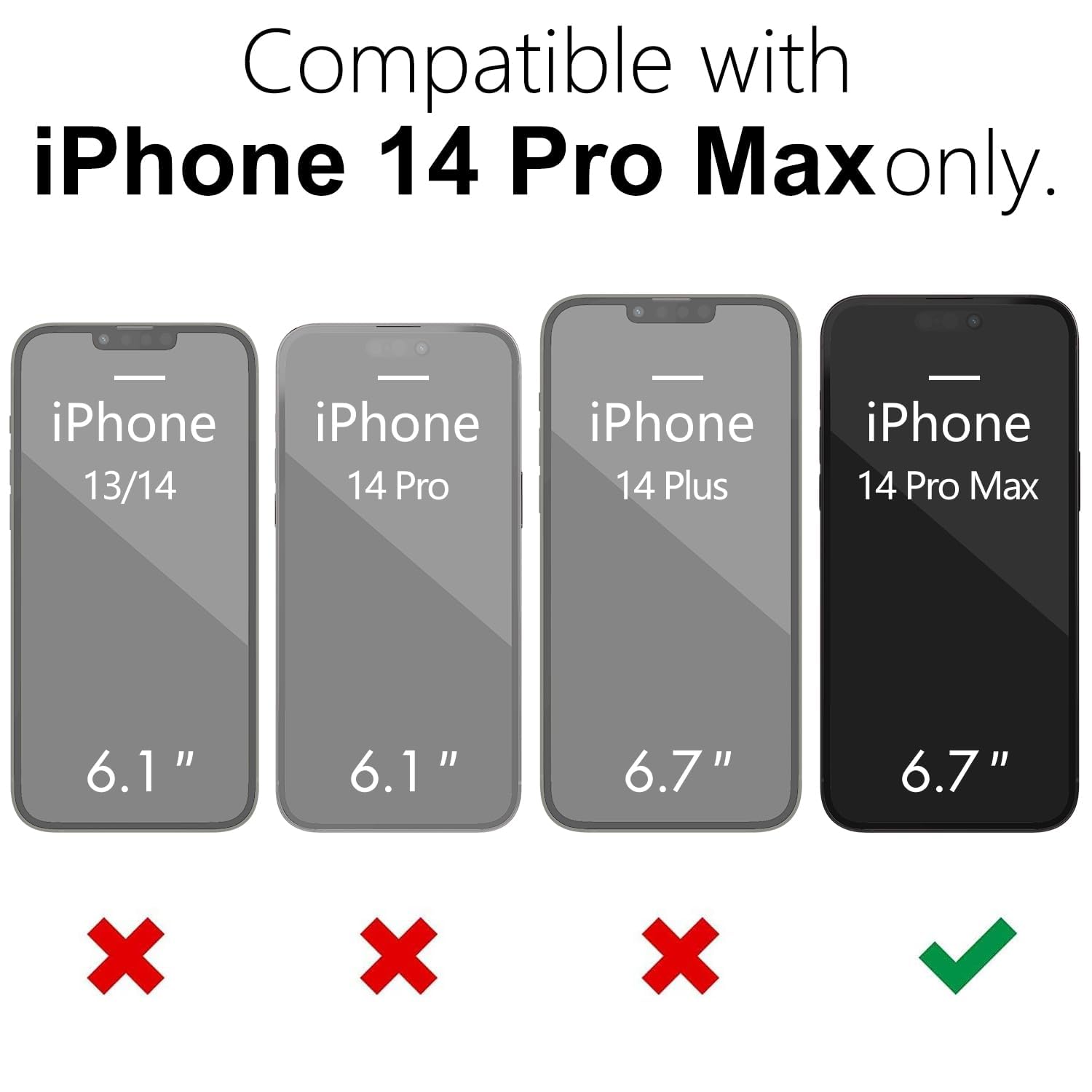 oakxco Funda Translúcida Magnética para iPhone 14 Pro MAX, Compatible con Carga Inalámbrica Magsafe, Ultra Fina Slim Color Sólido No Amarilleo Elegante Protectora Case, Blanc