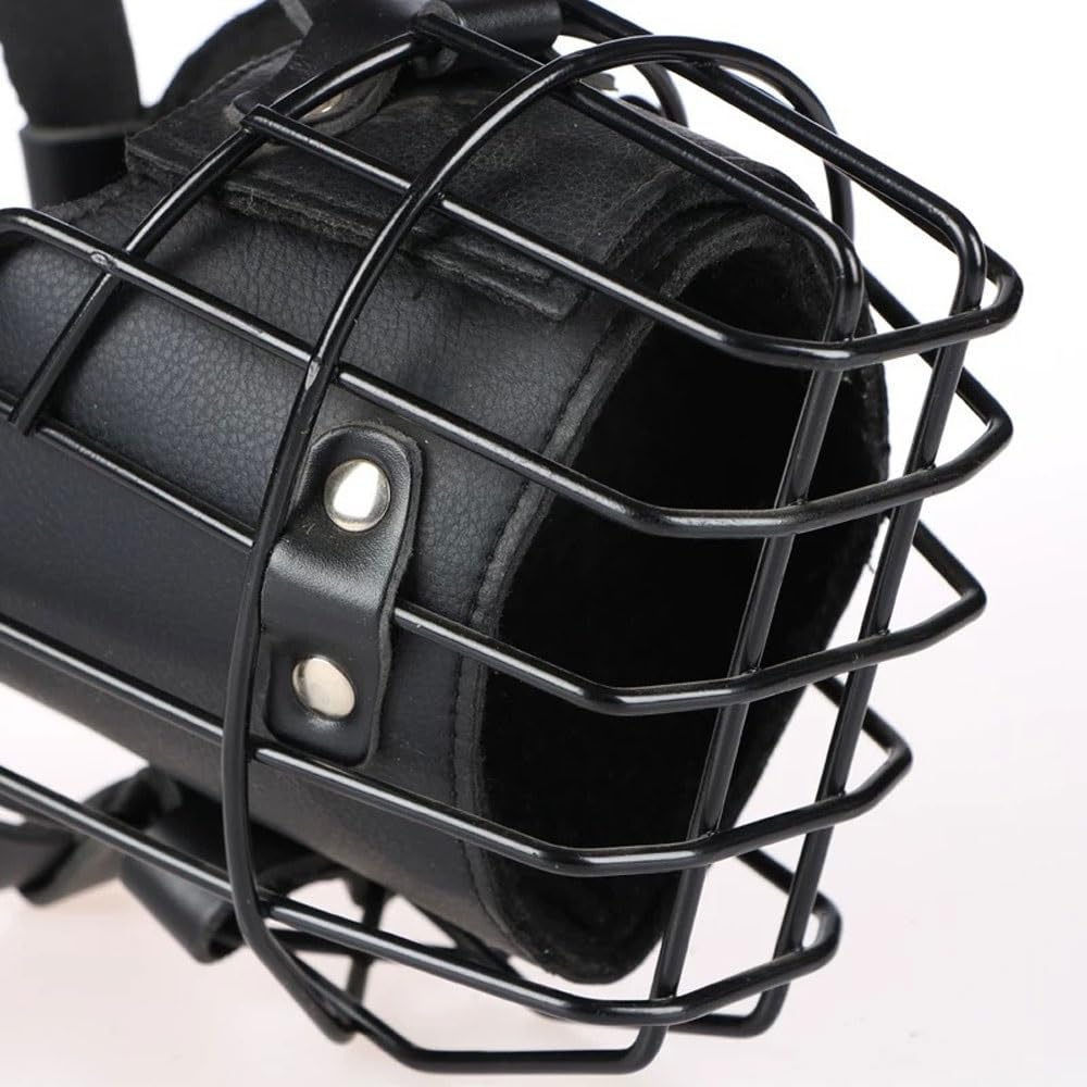 Bozal para perro, diseño de cesta transpirable con acolchado para perros medianos y grandes, bozal de entrenamiento ajustable para prevenir la masticación