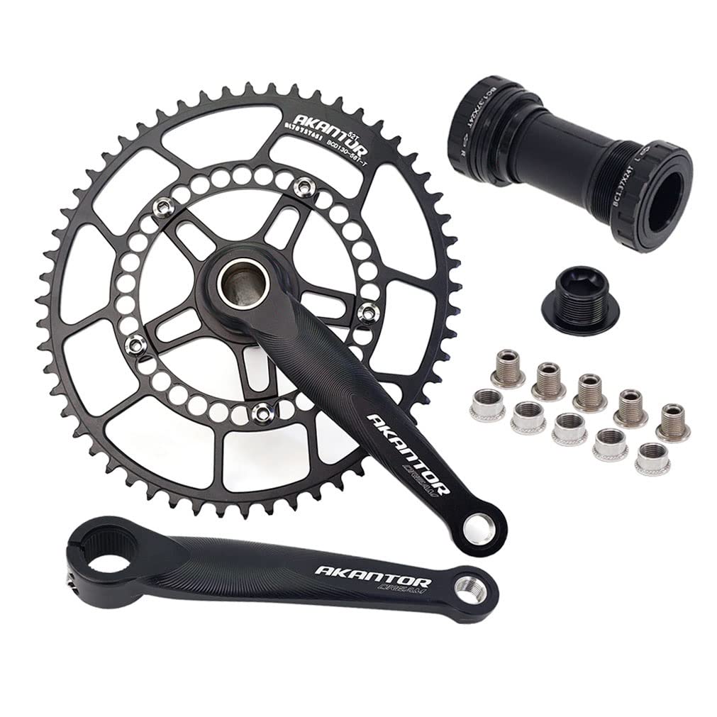 Amazon.co.jp: ロードバイク中空統合クランクセット 170mm GXP