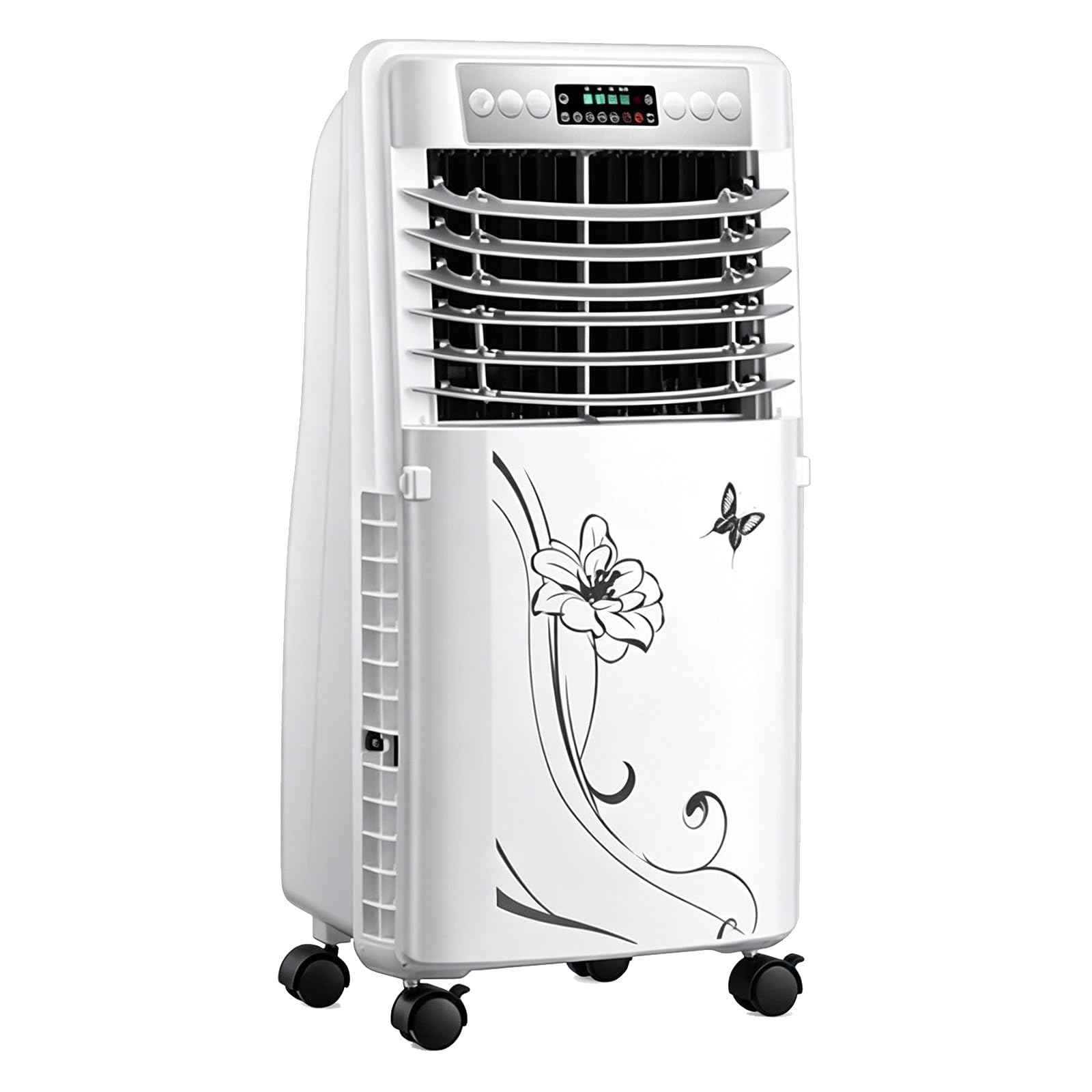 Evaporative Air Cooler, Swamp Cooler with 1.3 Gal Pull Out Water Tank