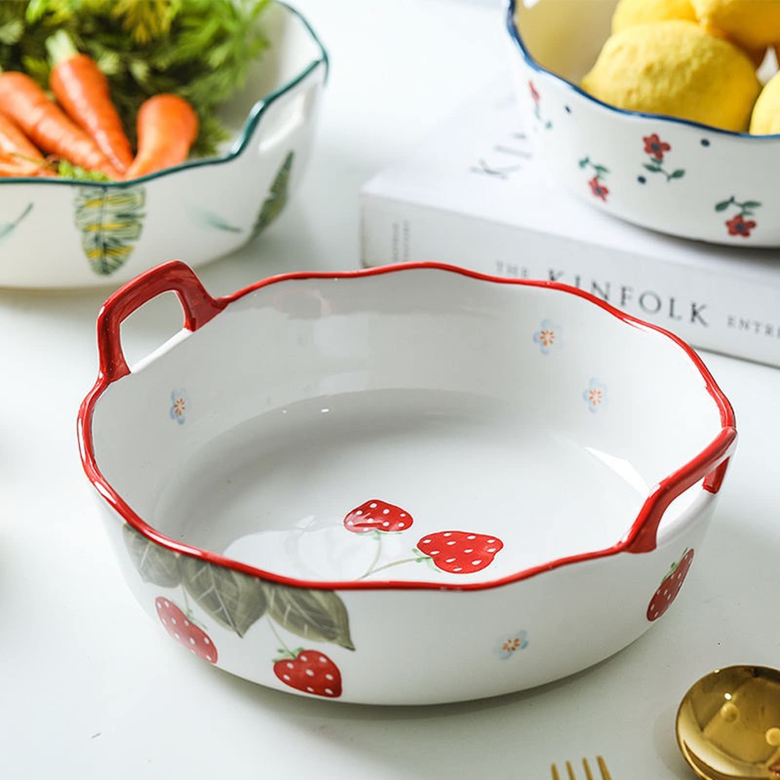 Zestaw do pieczenia śliczne danie do pieczenia pieczona płyta ryżowa binauralna ceramiczna głęboka patelnia do pieczenia japoński styl domowa blacha do pieczenia miska do piekarnika prostokątna blacha