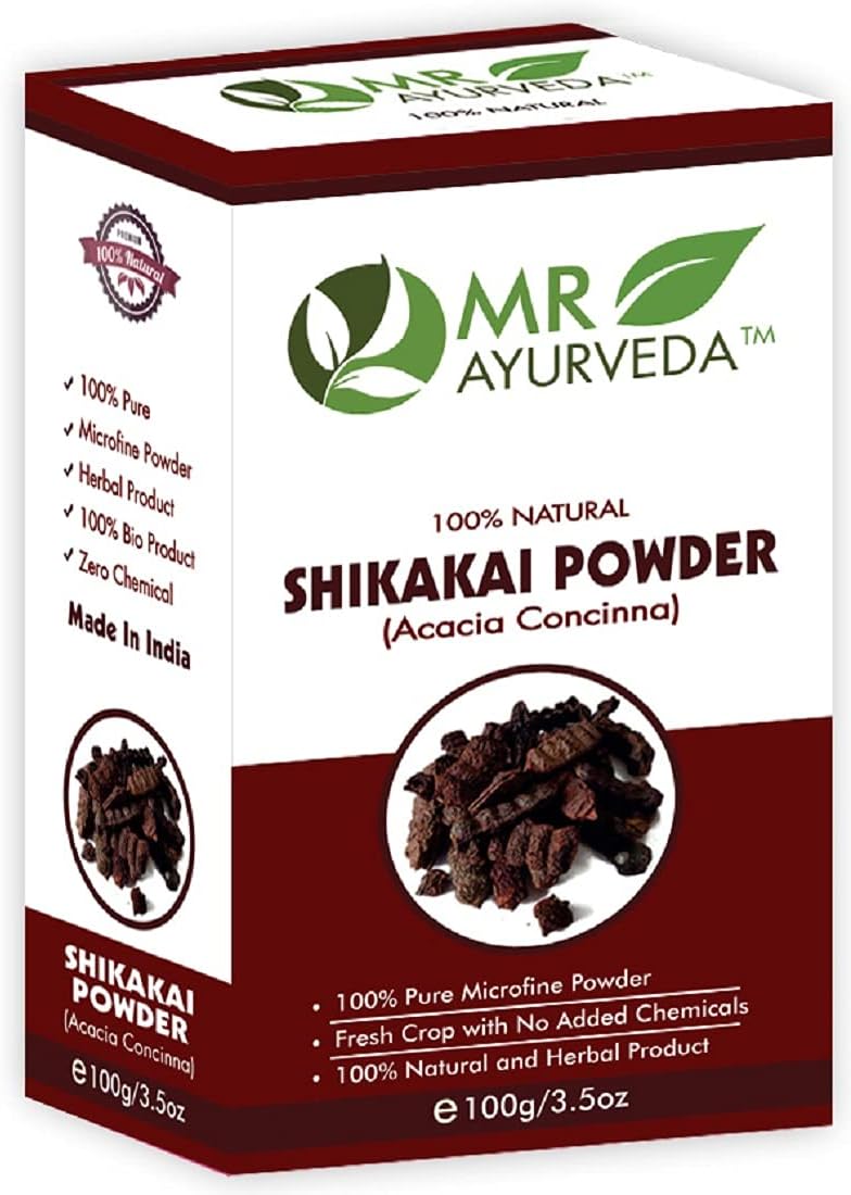100% Herbal Shikakai Powder | Shikakai Powder Organic | Shikakai Powder for Hair | Shikakai Powder for Face | Shikakai Powder for Hair Wash, 100 Grams