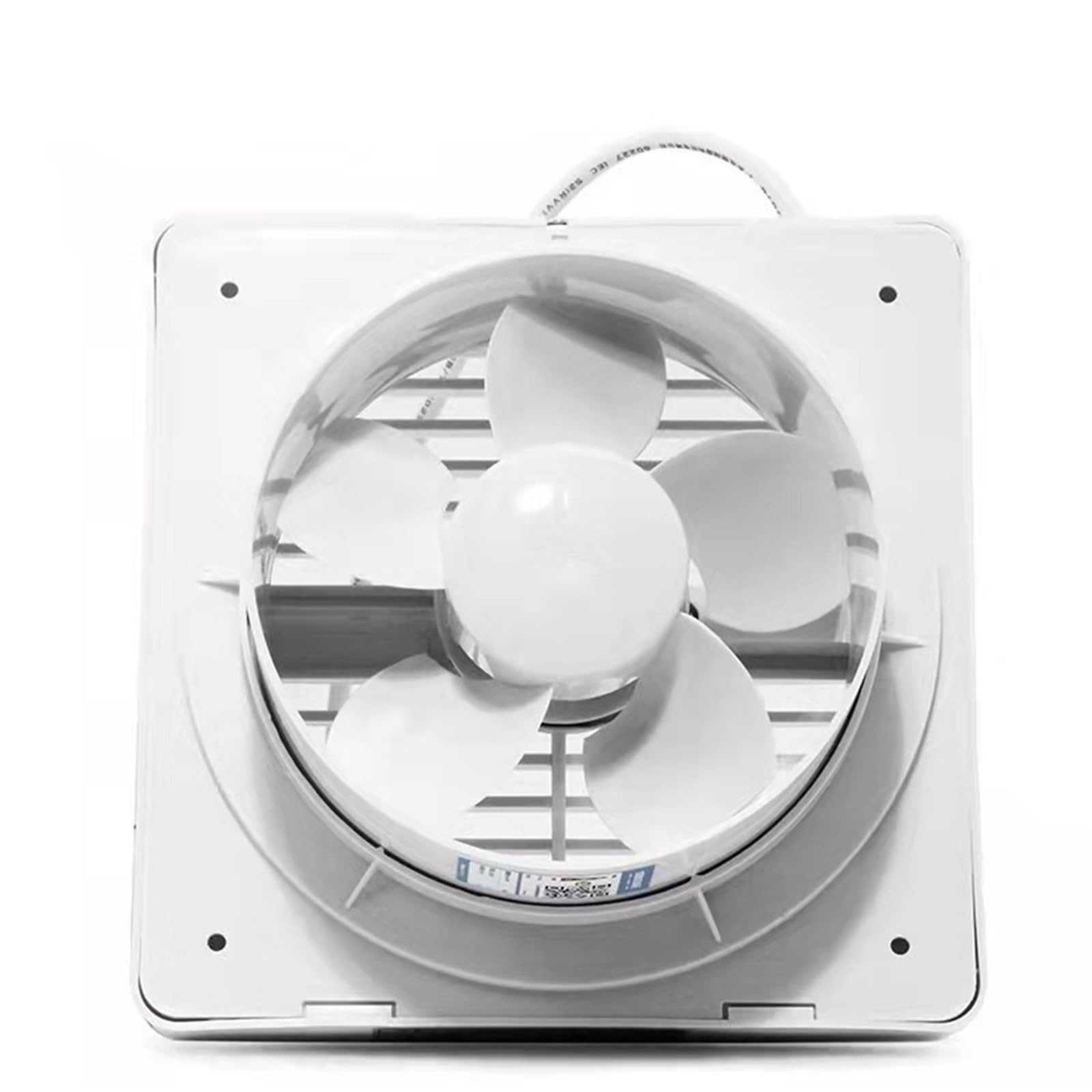 Ventilatore Ventilatore Di Scarico Da Parete In Vetro Rotondo 6 Pollici Per Finestra Bagno,Resistenza,per sfiato