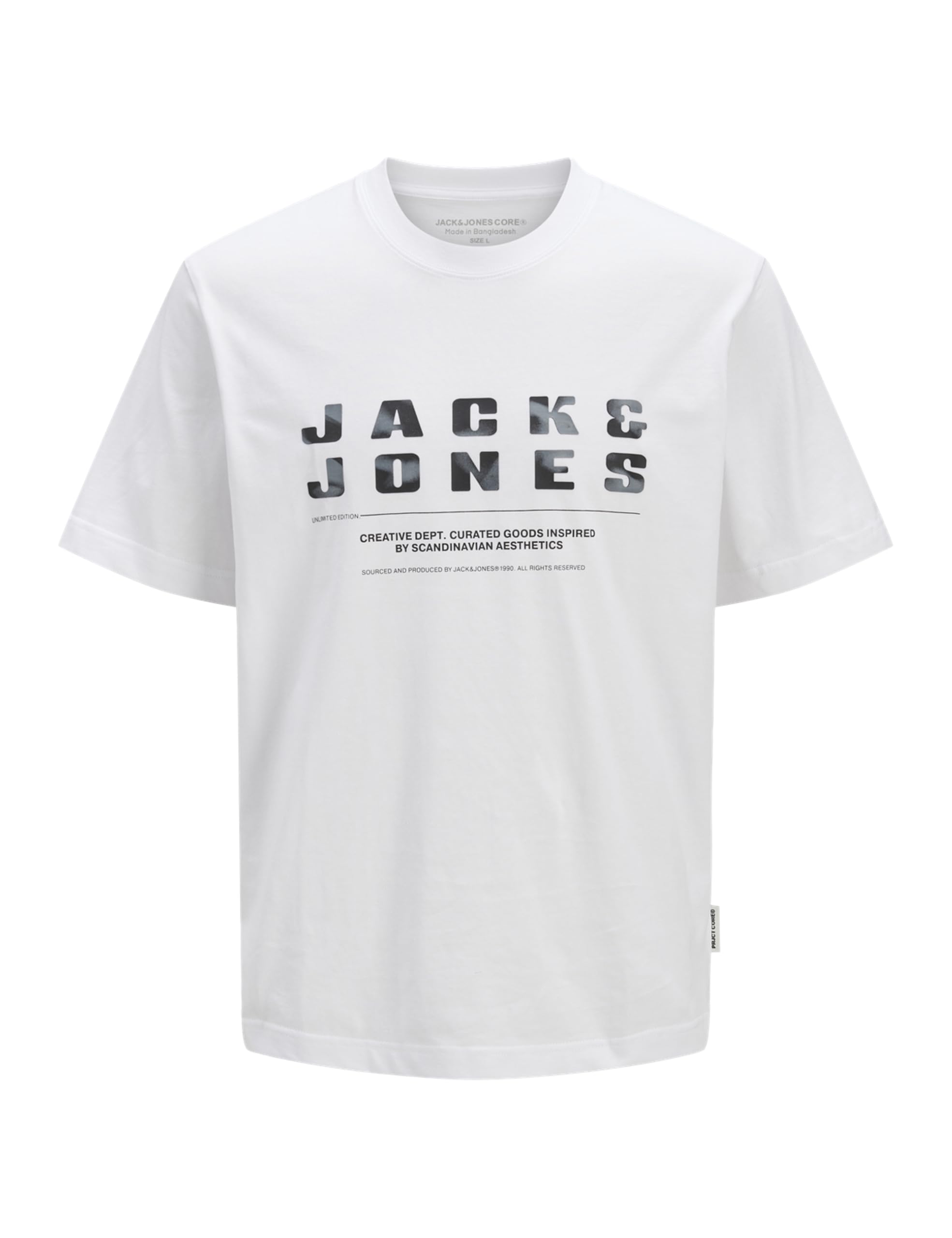 JACK & JONES Jcorecharge Front Branding Tee Crew Neck
