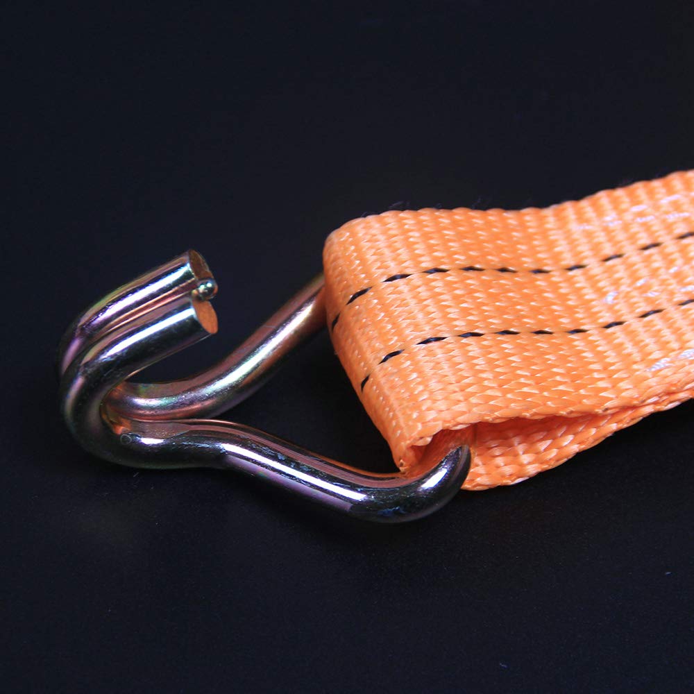 6 cinghie a cricchetto, 1 m x 25 mm, resistenti, regolabili, nere, cinghie di tensionamento con fibbia a sgancio rapido per furgoni, moto, camion, rimorchi, bagagli, carichi
