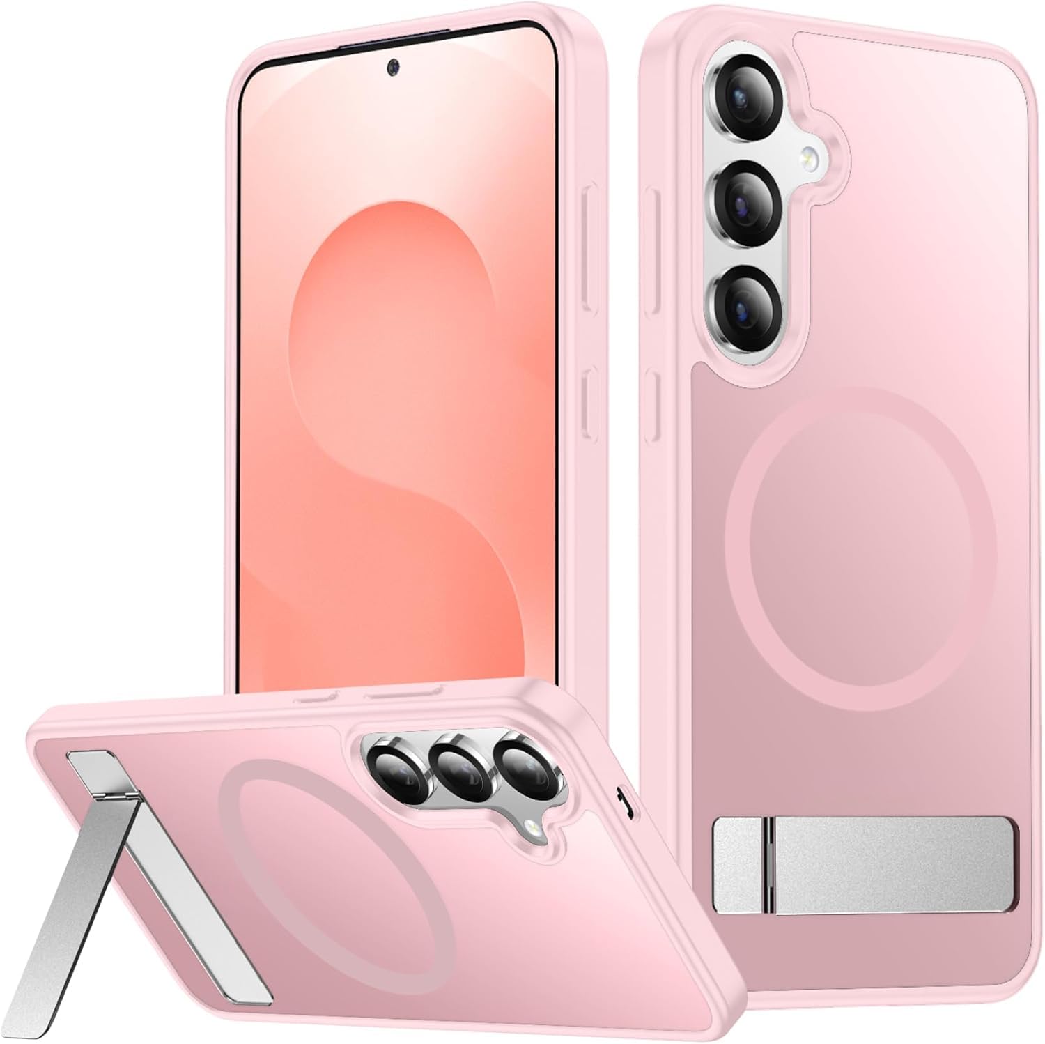SPIDERCASE for Samsung Galaxy S25 Case,with Stand,Pink