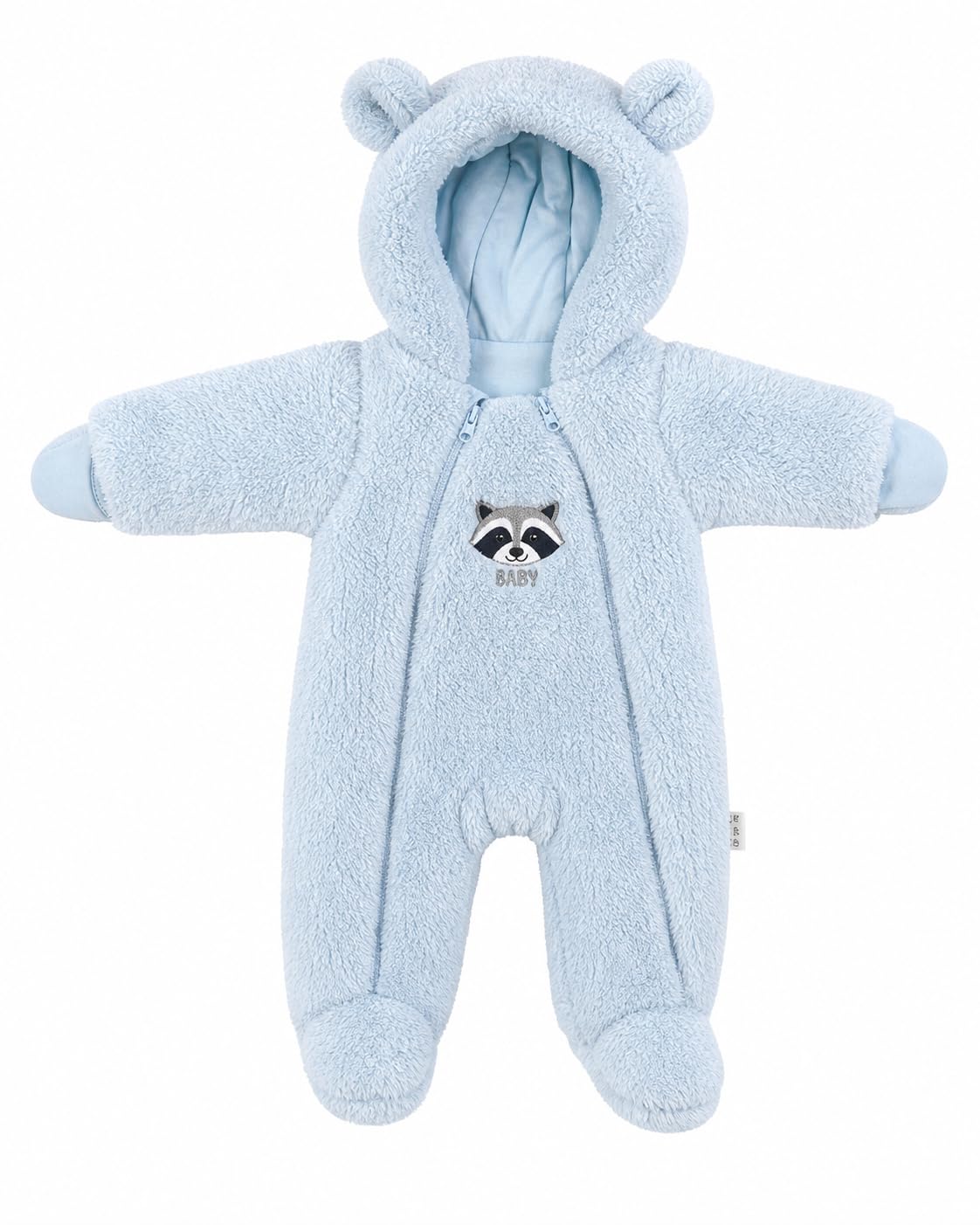 WYTbaby Traje de nieve para bebé, de forro polar, cálido, con capucha, para niños y niñas de 0 a 12 meses