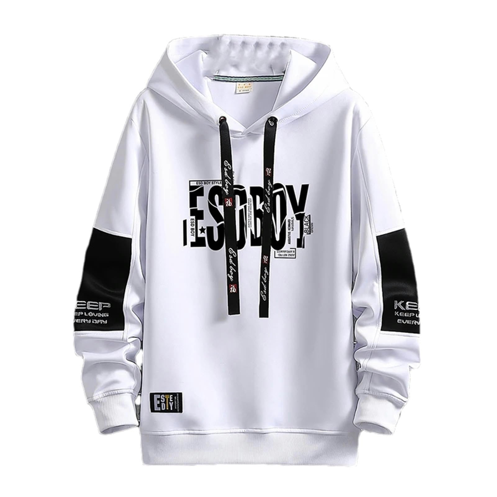 Primavera Autunno Uomo Felpe con cappuccio Casual Sport Felpe con cappuccio Hip Hop Streetwear Pullover Gioventù Top Hoody Abbigliamento