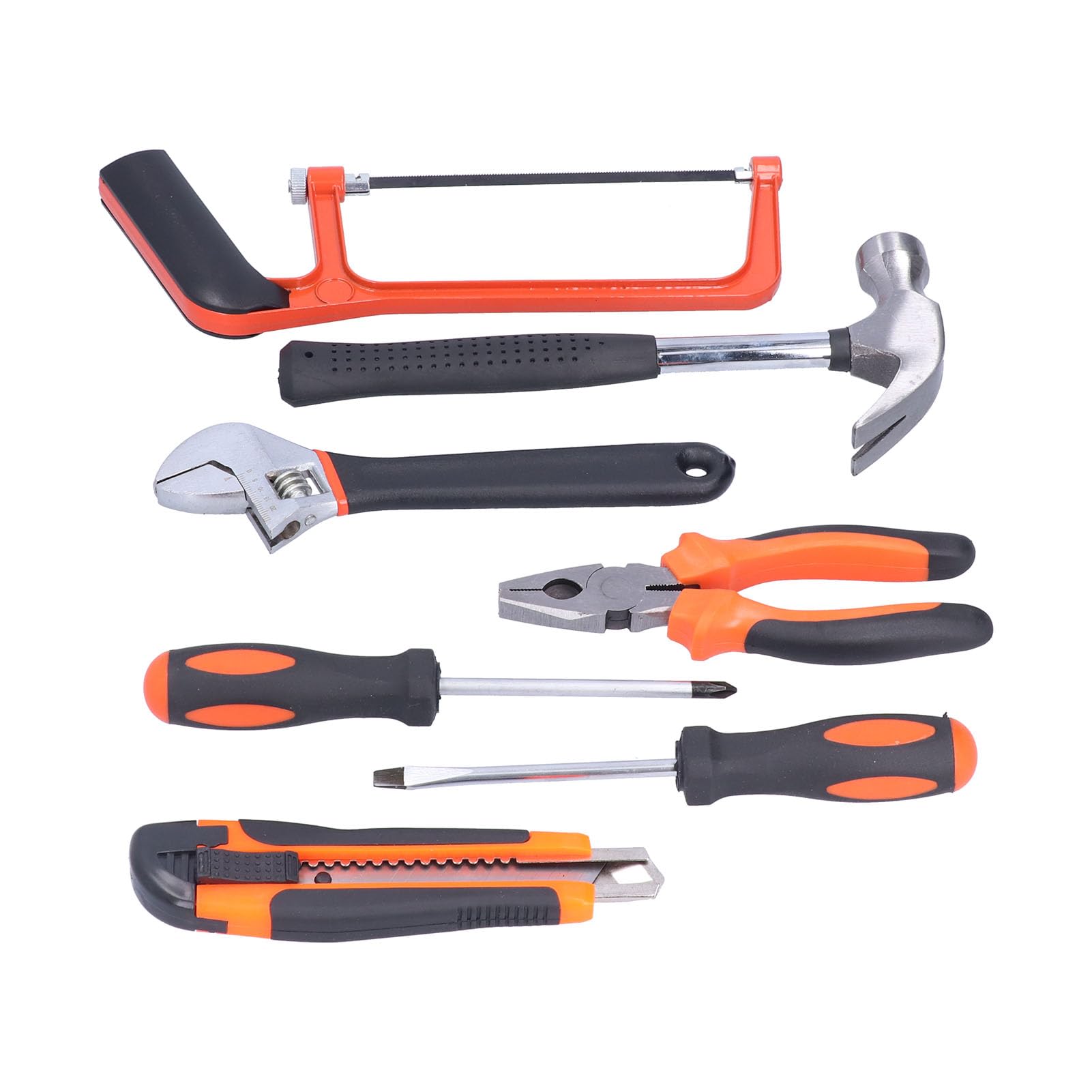 Kit de herramientas profesionales: juego de 13 herramientas manuales resistentes con caja de almacenamiento para mantenimiento del hogar, proyectos de bricolaje, carpintería y trabajo eléctrico