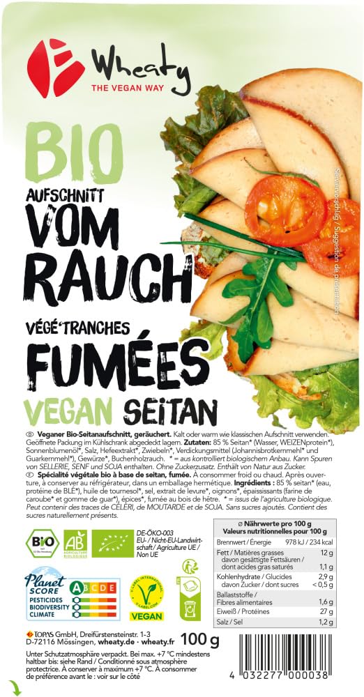 Veganer Aufschnitt vom Rauch 12 x 100 g