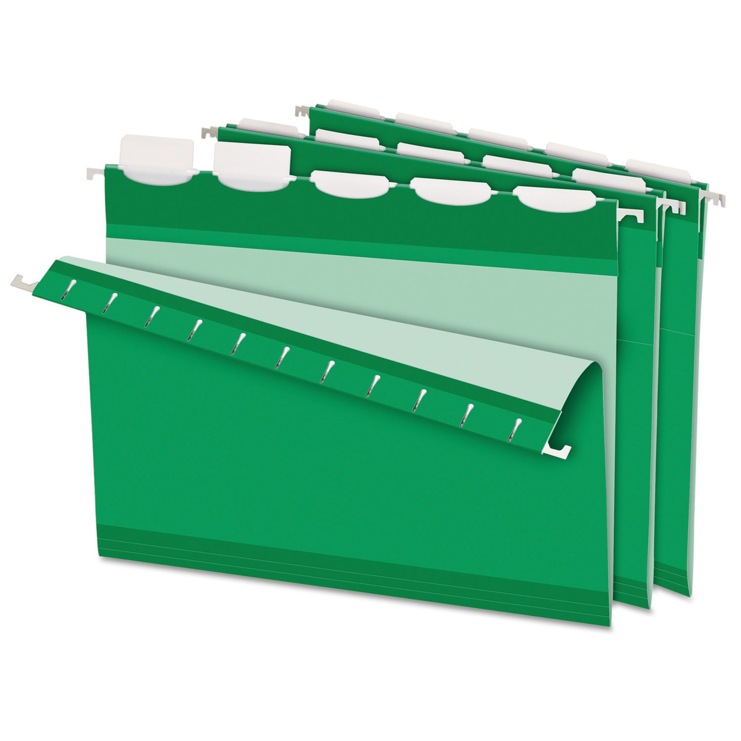 Dossiers suspendus renforcés Ready-Tab format lettre de couleur vert vif - 8